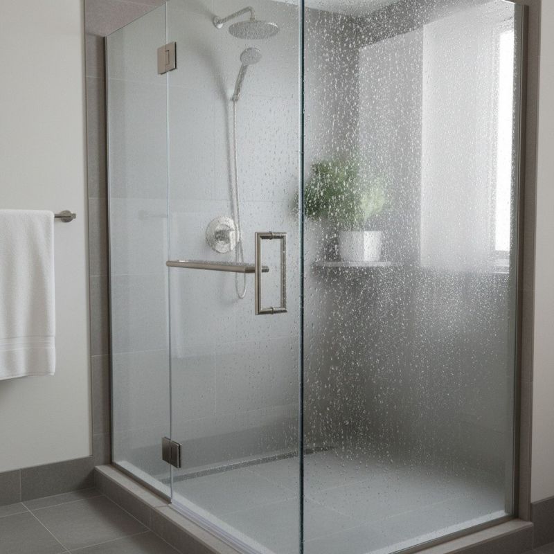 Glass Shower Door Installation detail